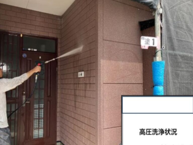 K様邸1F外壁　高圧洗浄