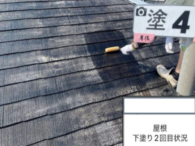 K様邸屋根　下塗り2回目
