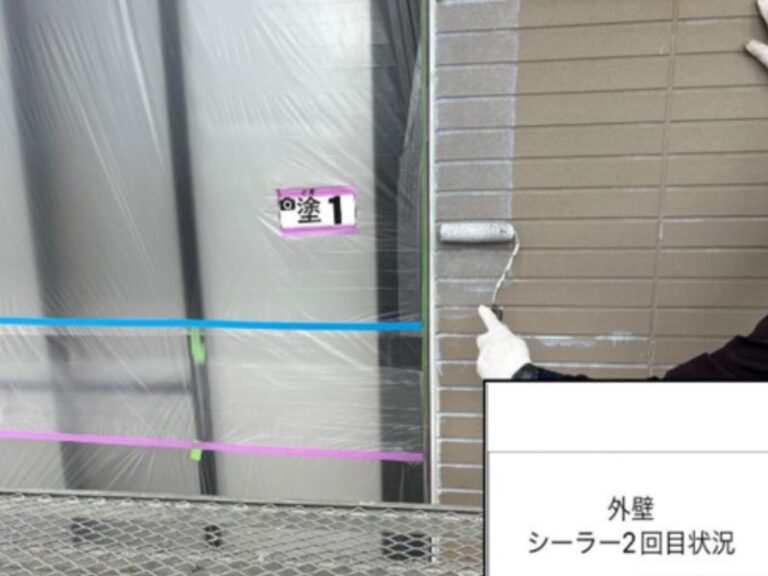 N様邸外壁　シーラー2回目