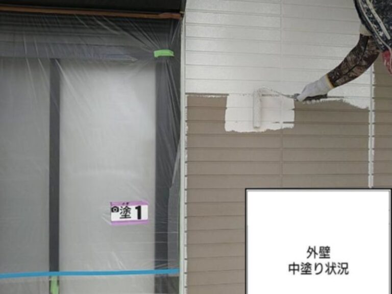 N様邸外壁　中塗り