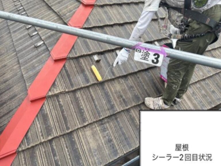 N様邸屋根　シーラー2回目