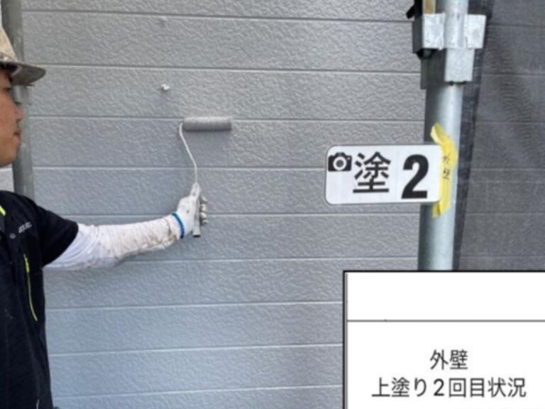 KW様外壁　上塗り2回目