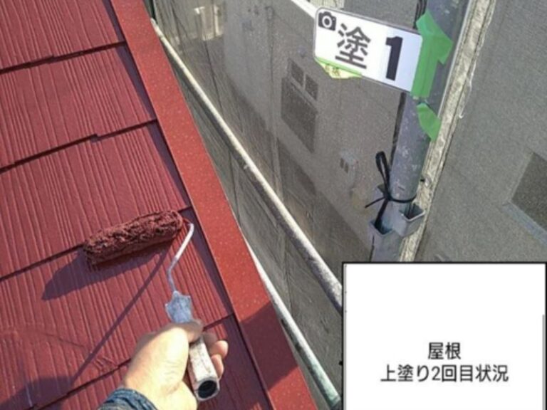 KT様屋根　上塗り2回目