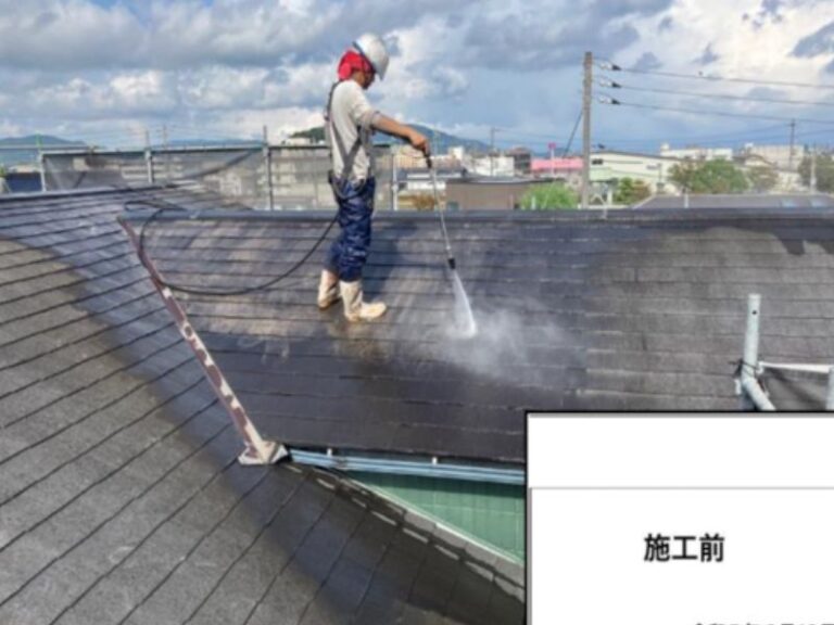 KT様屋根　施工前（高圧洗浄）