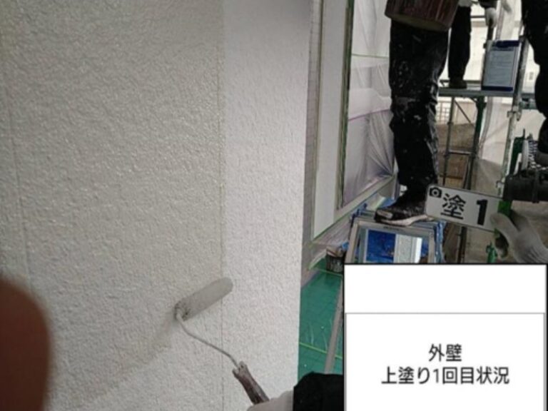 M様邸外壁　上塗り1回目