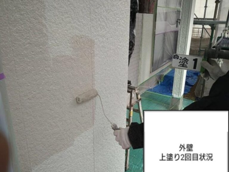M様邸外壁　上塗り2回目