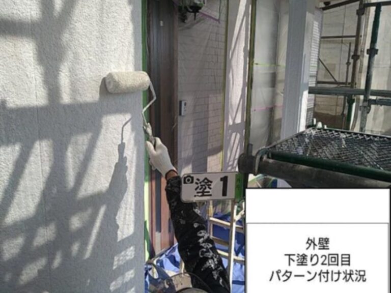 M様邸外壁　下塗り2回目