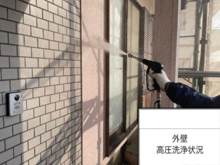 M様邸外壁　高圧洗浄