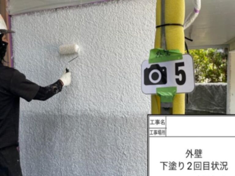NK様外壁　下塗り2回目