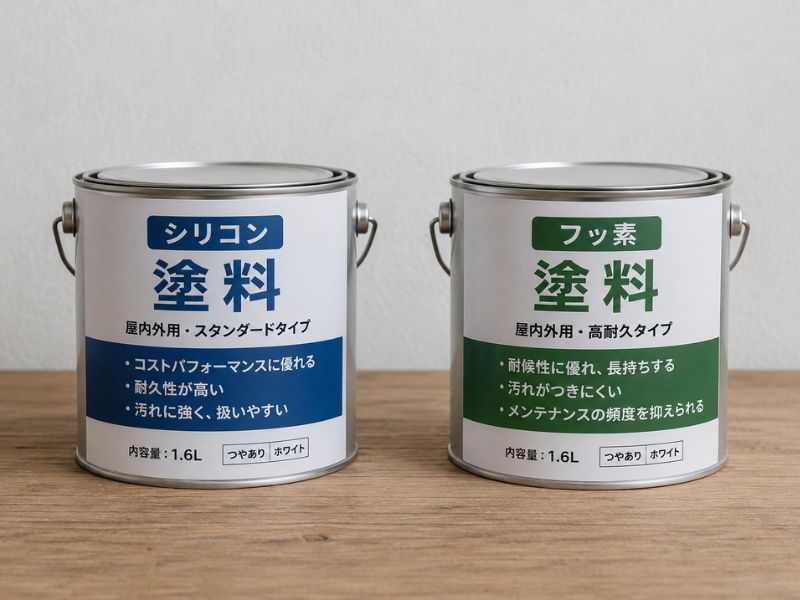 シリコン塗料とフッ素塗料の違い